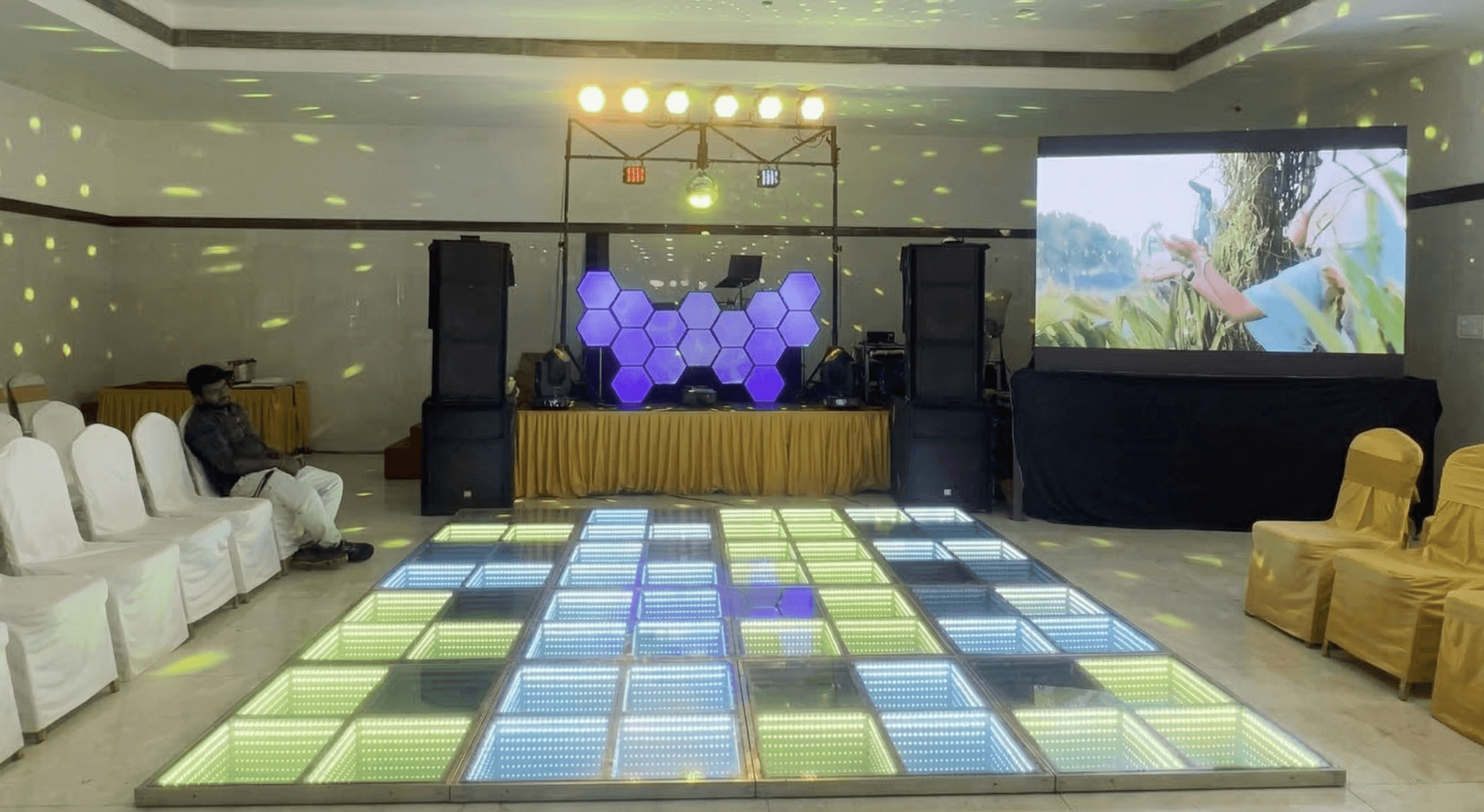 DJ music setup
